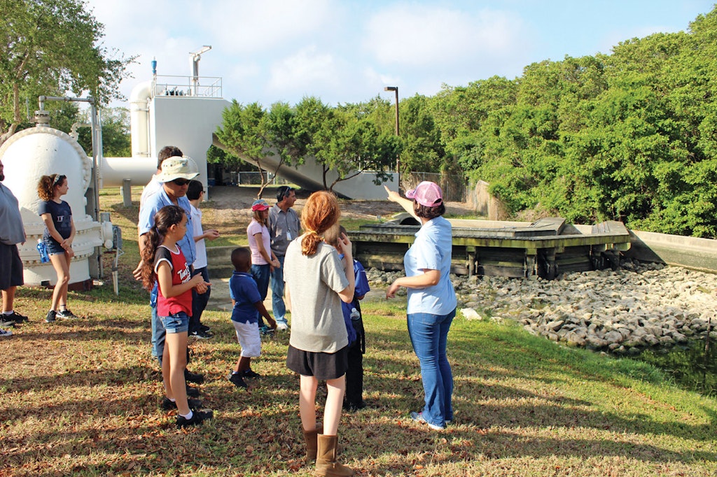 outdoor tour of water facility